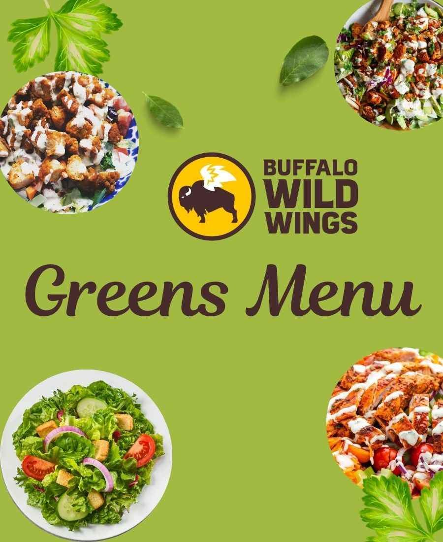 Buffalo Wild Wings Greens Menu With Prices Buffalo Wild Wings Greens Menu