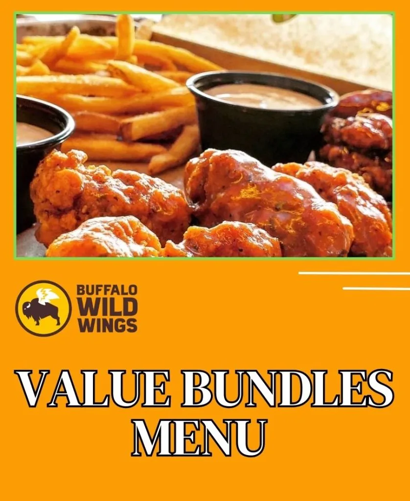 Buffalo Wild Wings Value Bundles Menu