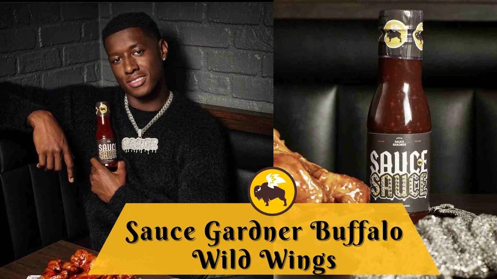 Sauce Gardner Buffalo Wild Wings Collab for “Sauce Sauce” Sauce Gardner Buffalo Wild Wings