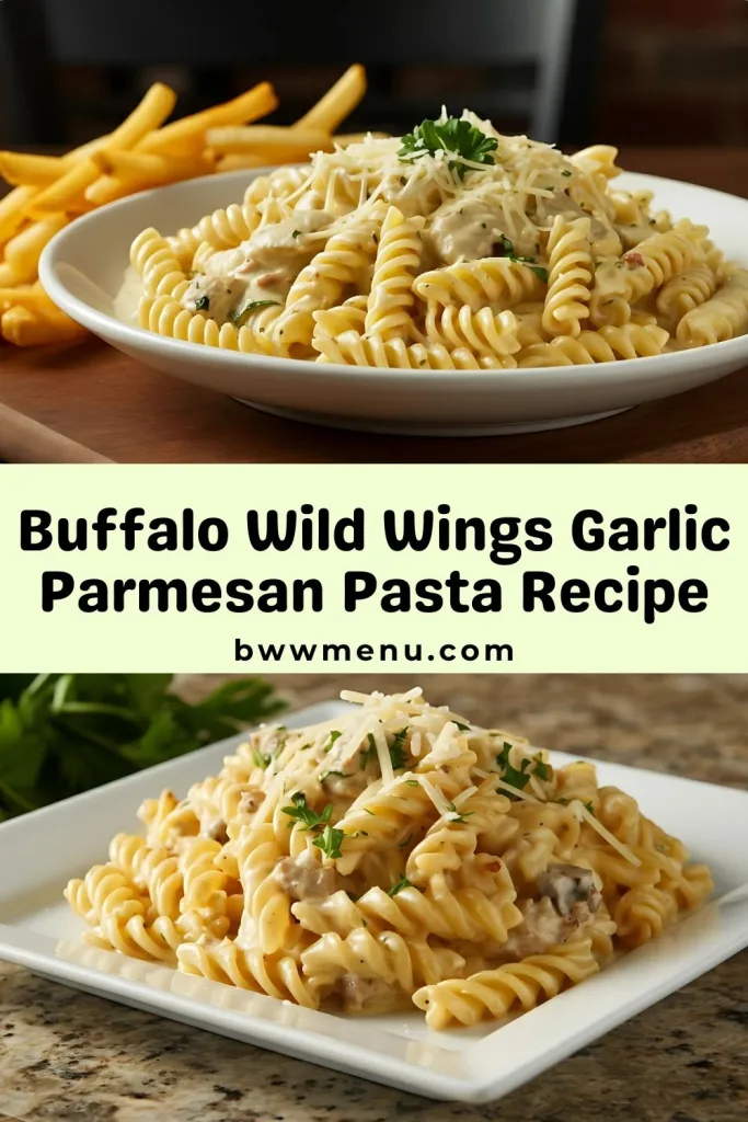 Buffalo Wild Wings Garlic Parmesan Pasta Recipe