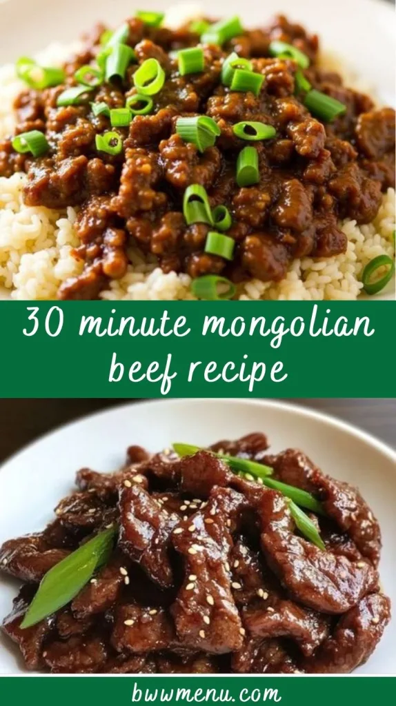 30 Minute Mongolian Beef Recipe