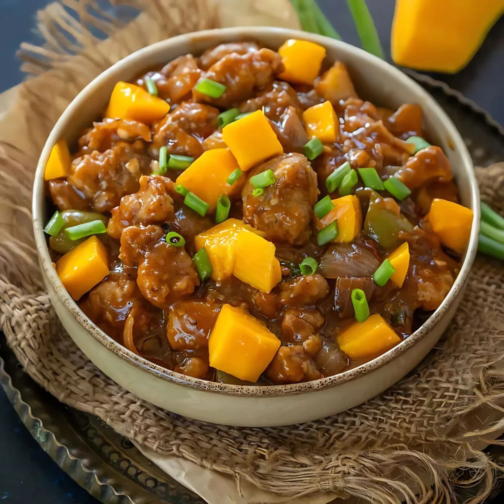 Chinese Style Mango Chicken Stir Fry Recipe
