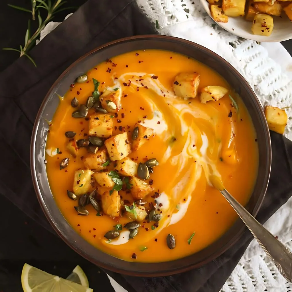 Creamy Potato And Pumpkin Soup Recipe