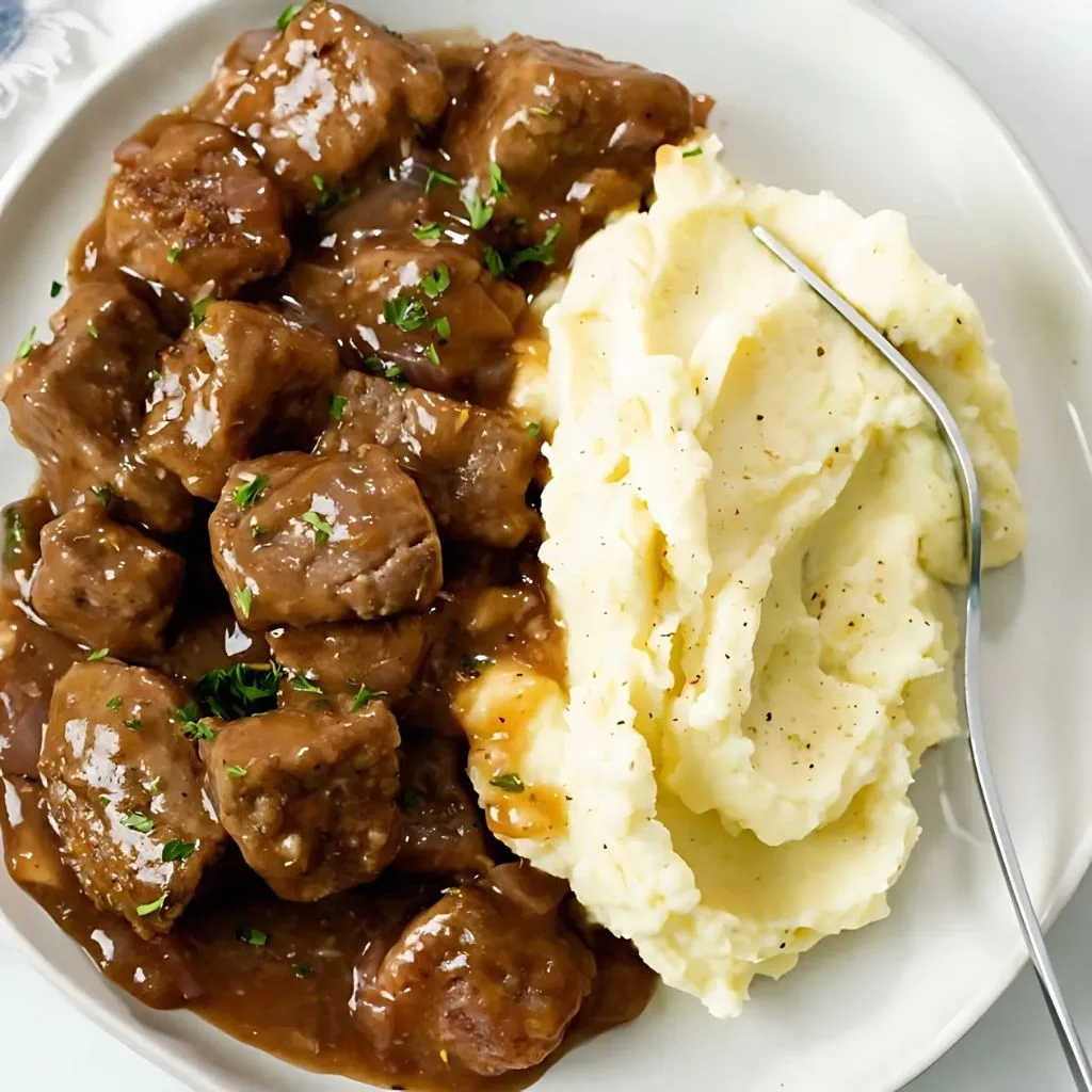 Crock Pot Beef Tips and Gravy Recipe