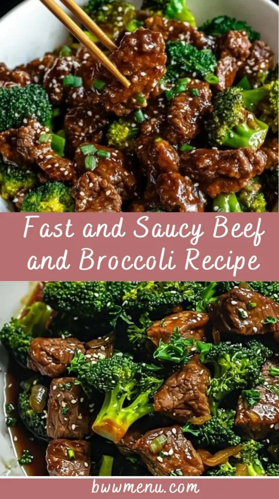 Fast and Saucy Beef and Broccoli Recipe