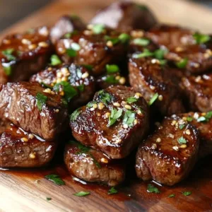 Honey Garlic Steak Bites Recipe