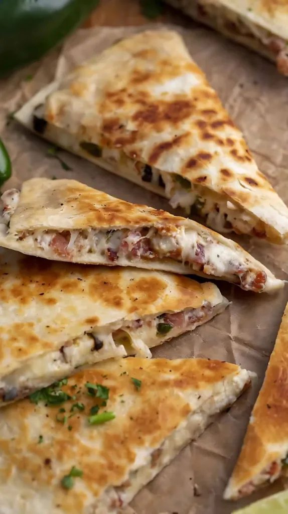 Jalapeno Popper Quesadillas Recipe