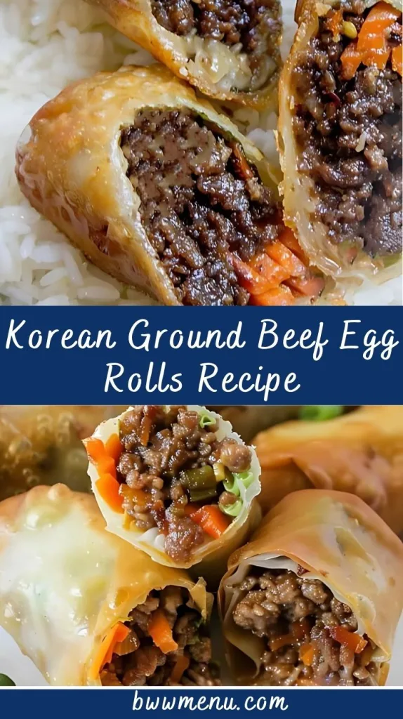 Korean Ground Beef Egg Rolls Recipe