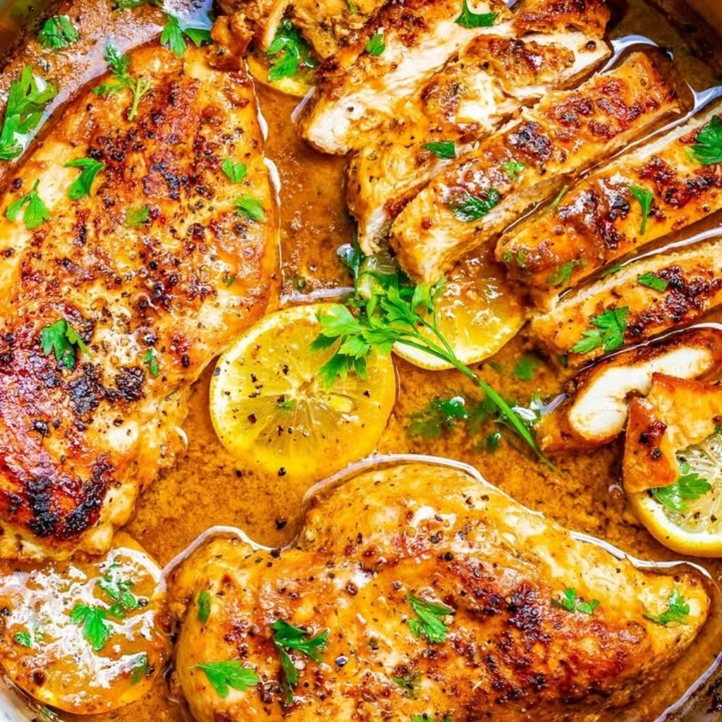 Lemon Butter Dijon Skillet Chicken Recipe
