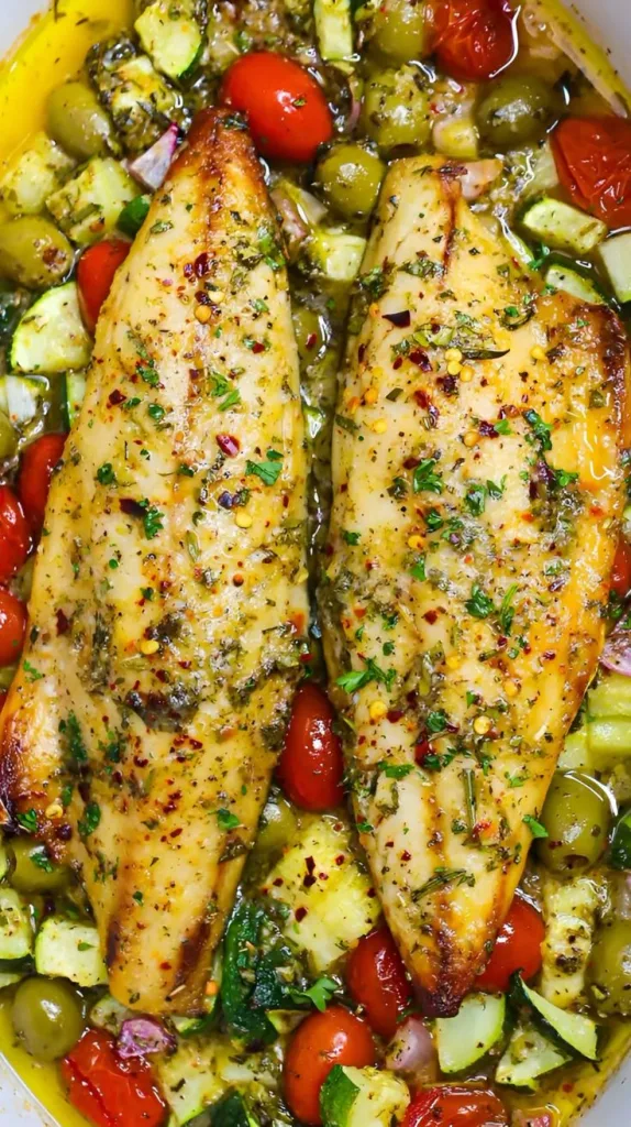 Mediterranean Baked Fish Recipe