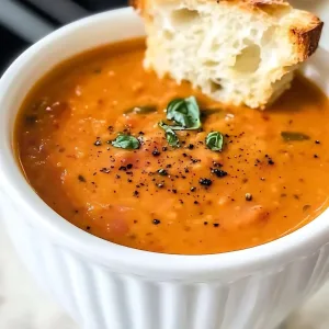 Roasted Tomato Basil Soup Recipe
