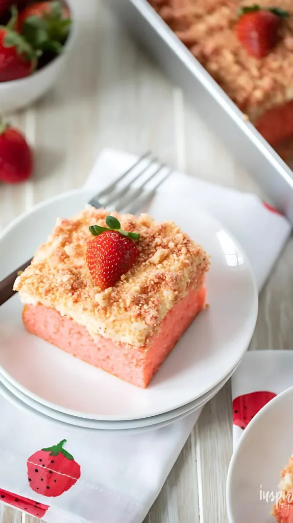 Strawberry Crunch Cake Recipe