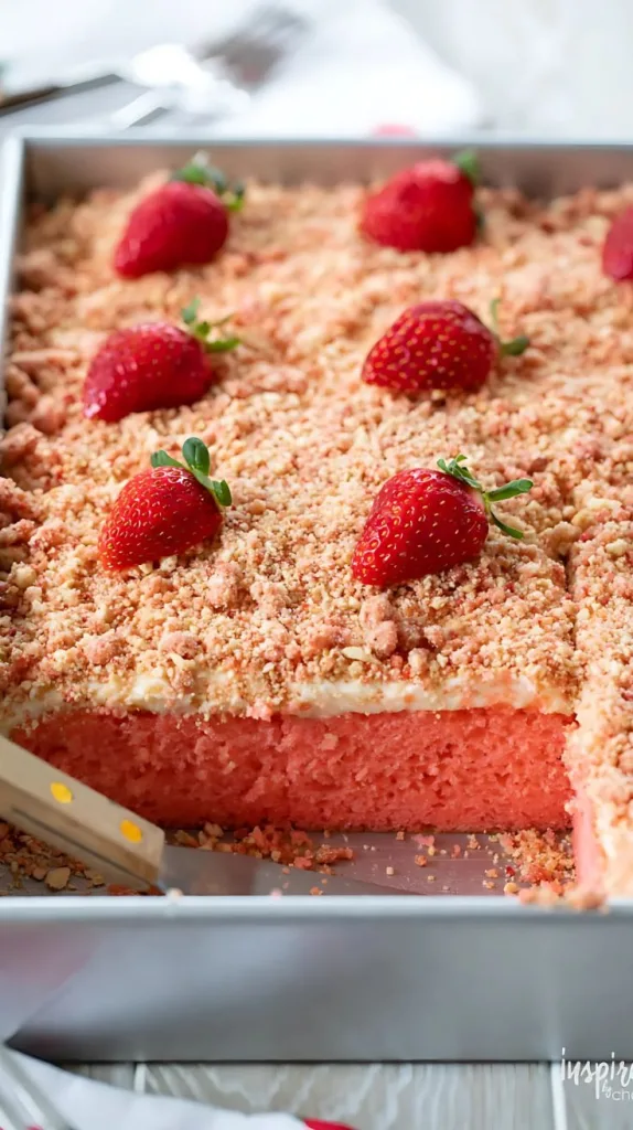 Strawberry Crunch Cake Recipe