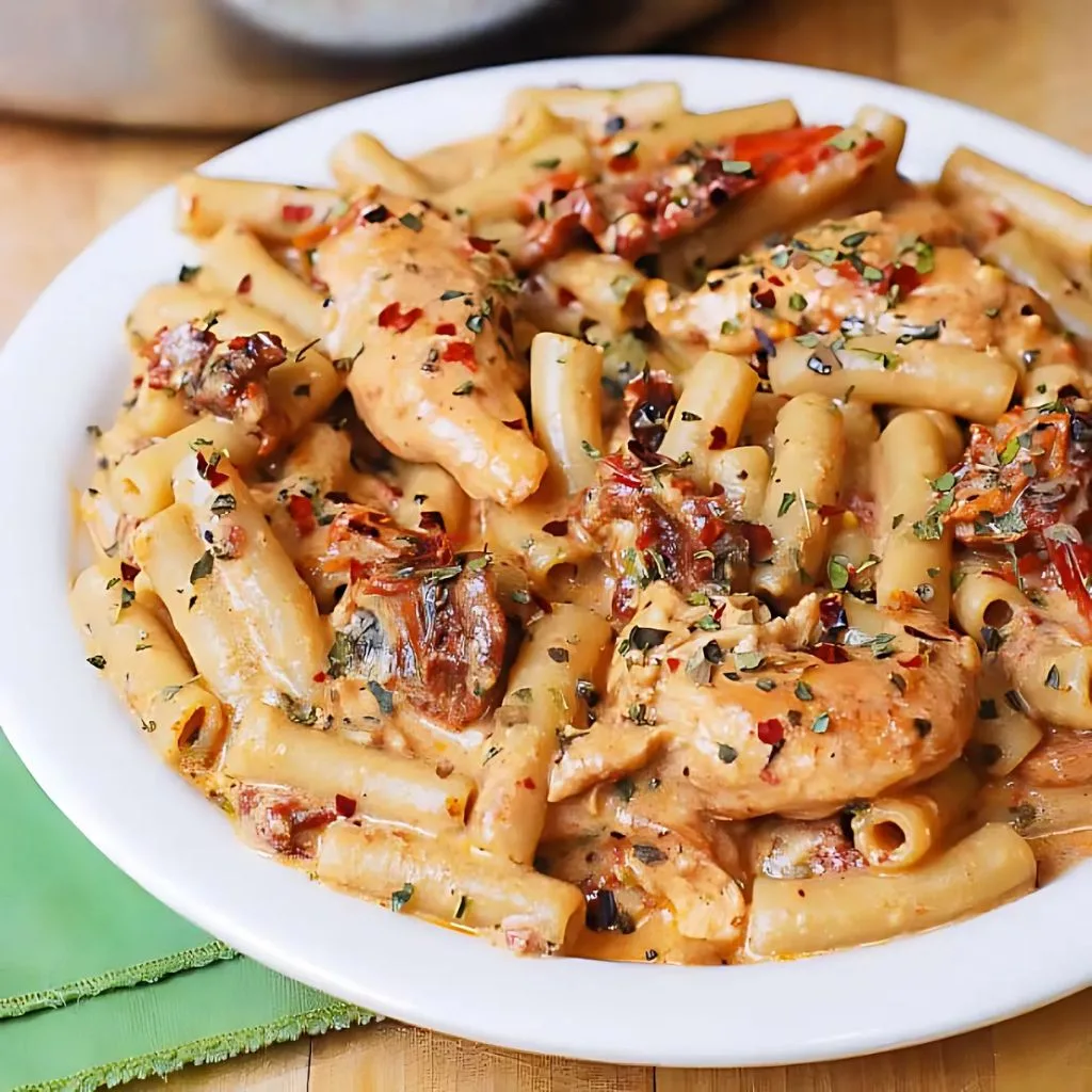 Sun Dried Tomato Pasta With Chicken And Mozzarella Recipe