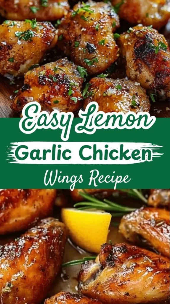 easy lemon garlic chicken wings recipe