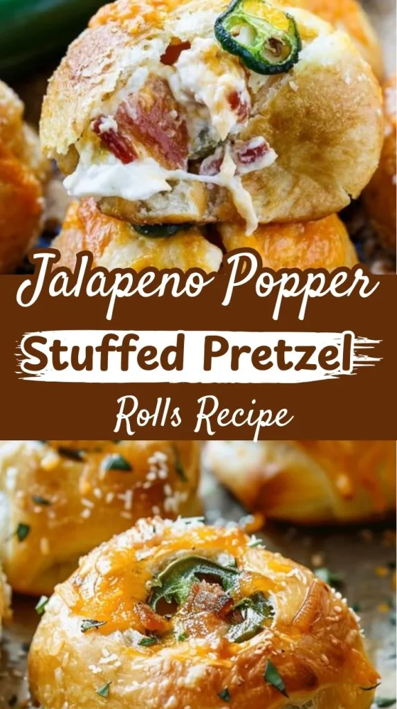 jalapeno popper stuffed pretzel rolls recipe