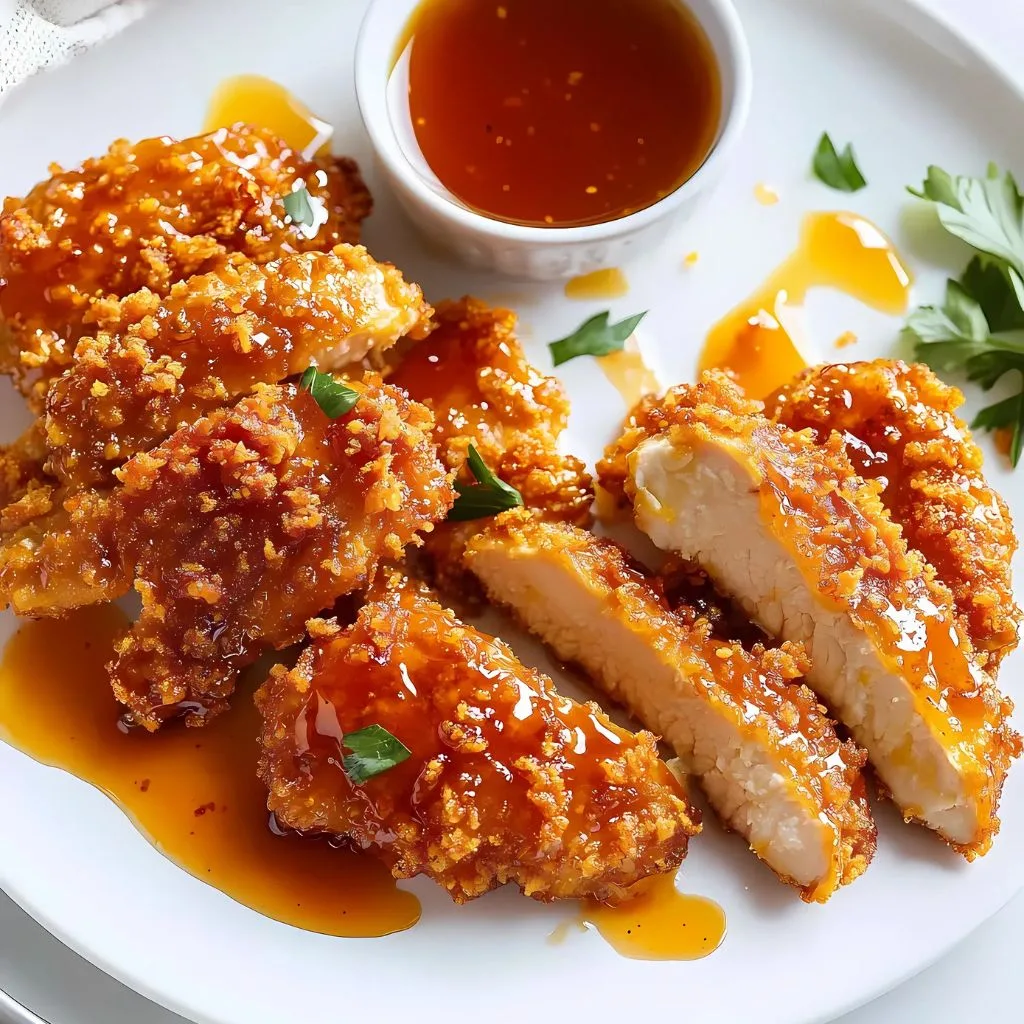 Baked Crunchy Hot Honey Chicken Recipe