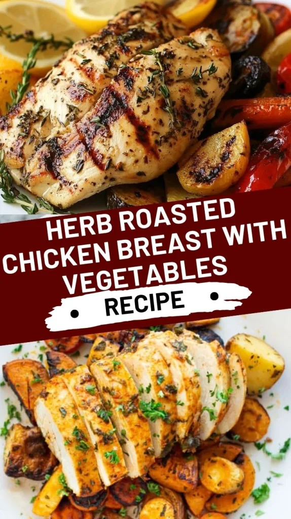 Herb Roasted Chicken Breast with Vegetables Recipe