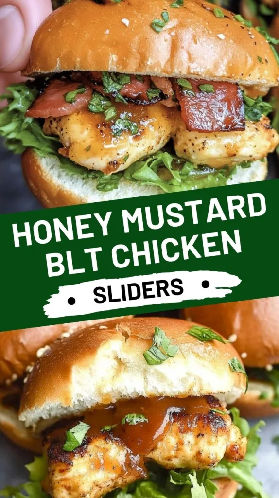 Honey Mustard BLT Chicken Sliders