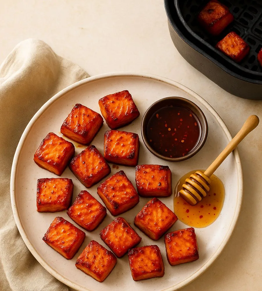 Hot Honey Air Fryer Salmon Recipe