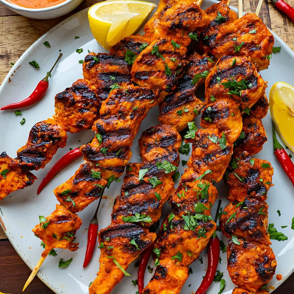 Peri Peri Grilled Chicken Skewers Recipe