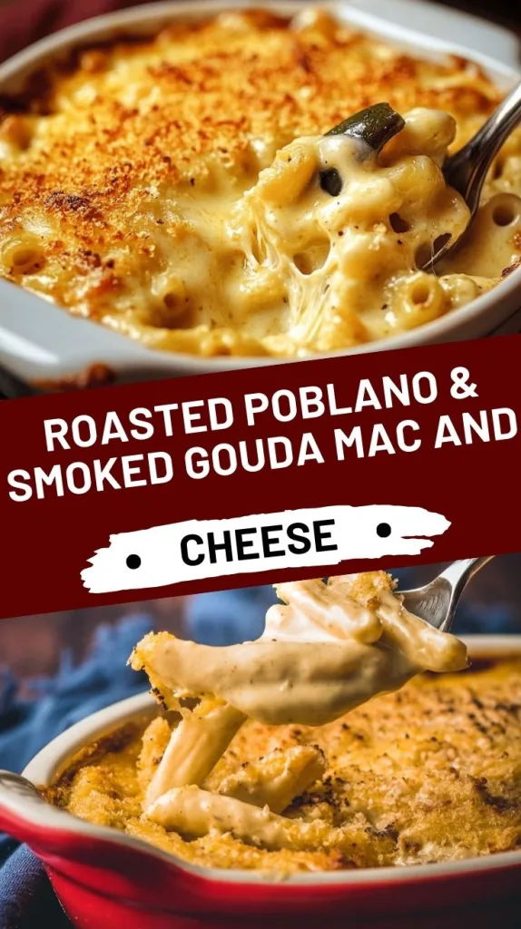 Roasted Poblano and Smoked Gouda Mac and Cheese