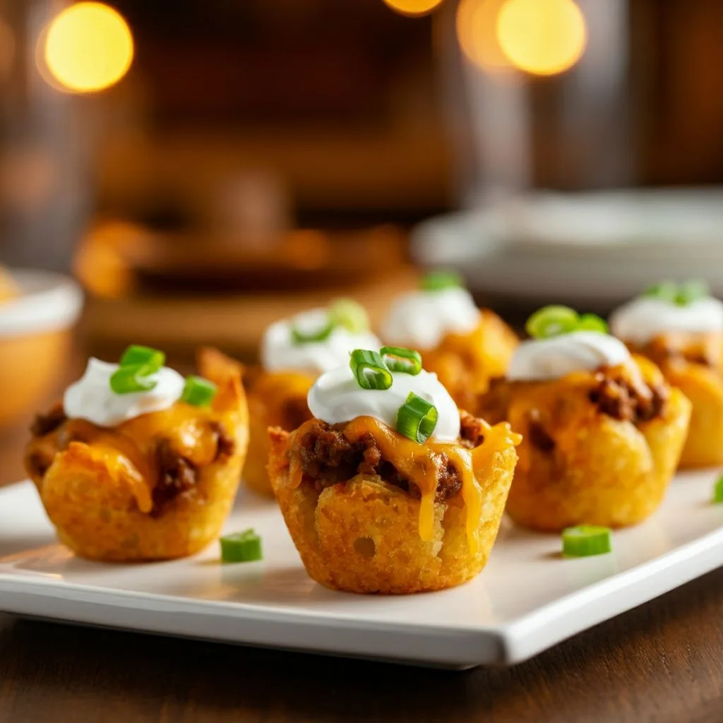 Tater Tot Appetizer Cups Recipe