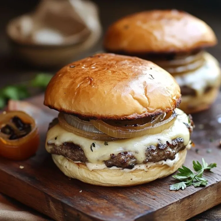 French Onion Soup Burgers