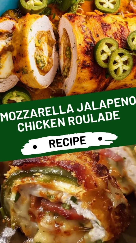 Mozzarella Jalapeno Chicken Roulade Recipe