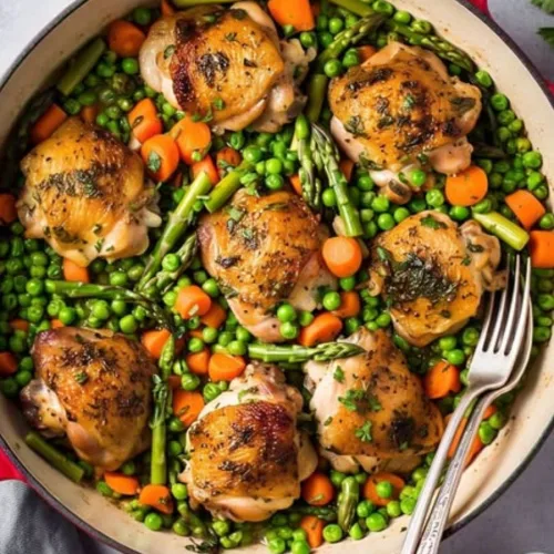 spring chicken thighs one pot recipe