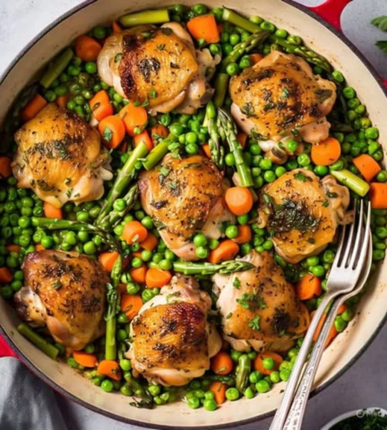 spring chicken thighs one pot recipe