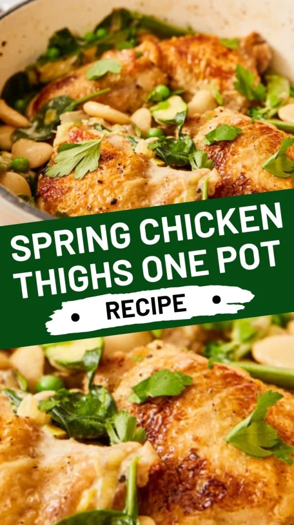Spring Chicken Thighs One-Pot Recipe