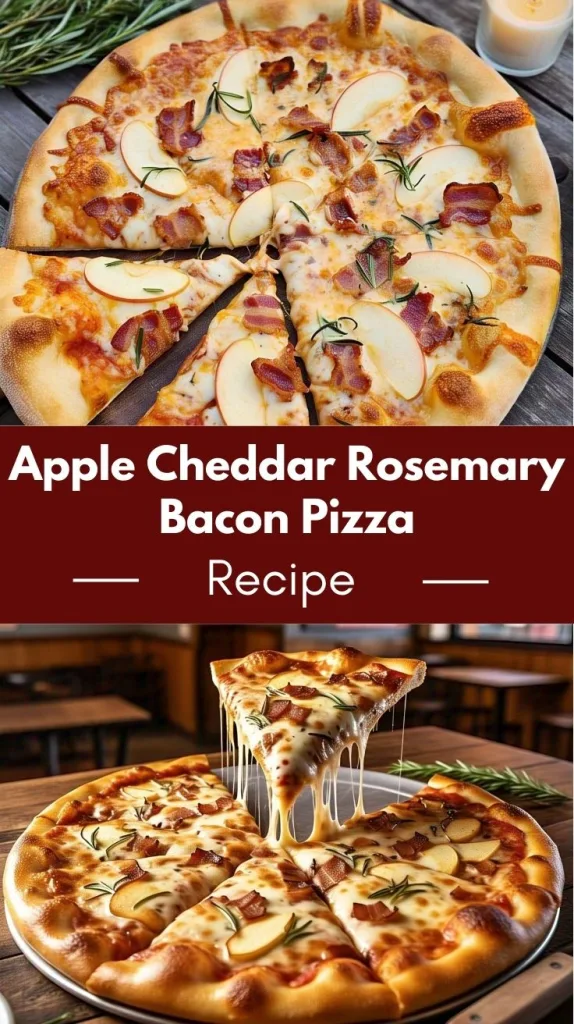 Apple Cheddar Rosemary Bacon Pizza Recipe