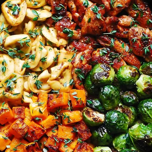 Autumn Chicken Dinner with Roasted Vegetables Recipe