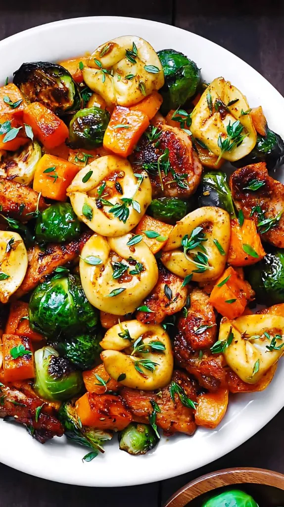 Autumn Chicken Dinner with Roasted Vegetables Recipe