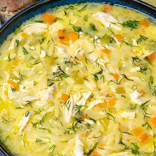 Avgolemono Greek Lemon Chicken Soup