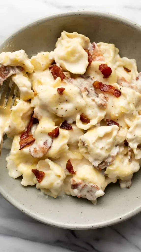Bacon Cream Cheese Tortellini Recipe