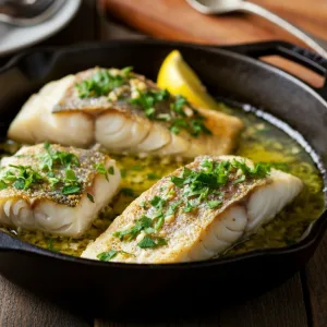 Baked Cod Recipe with Lemon and Garlic Recipe
