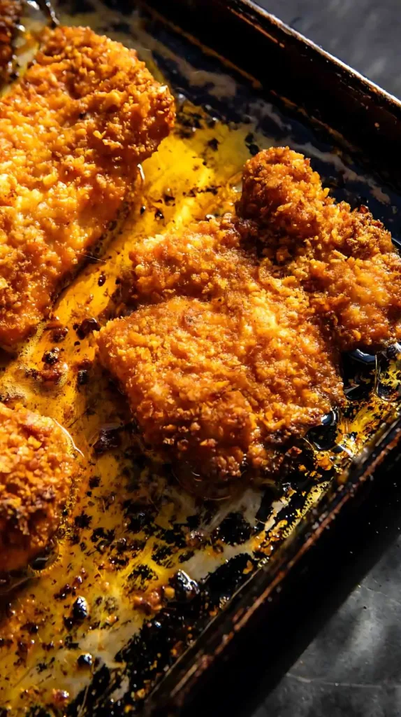 Baked Crunchy Honey Buffalo Chicken