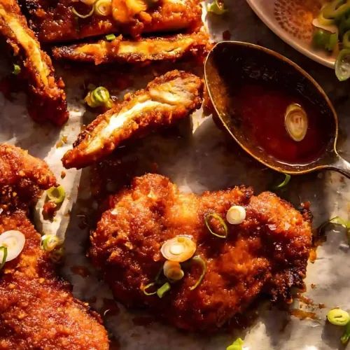Baked Crunchy Honey Buffalo Chicken