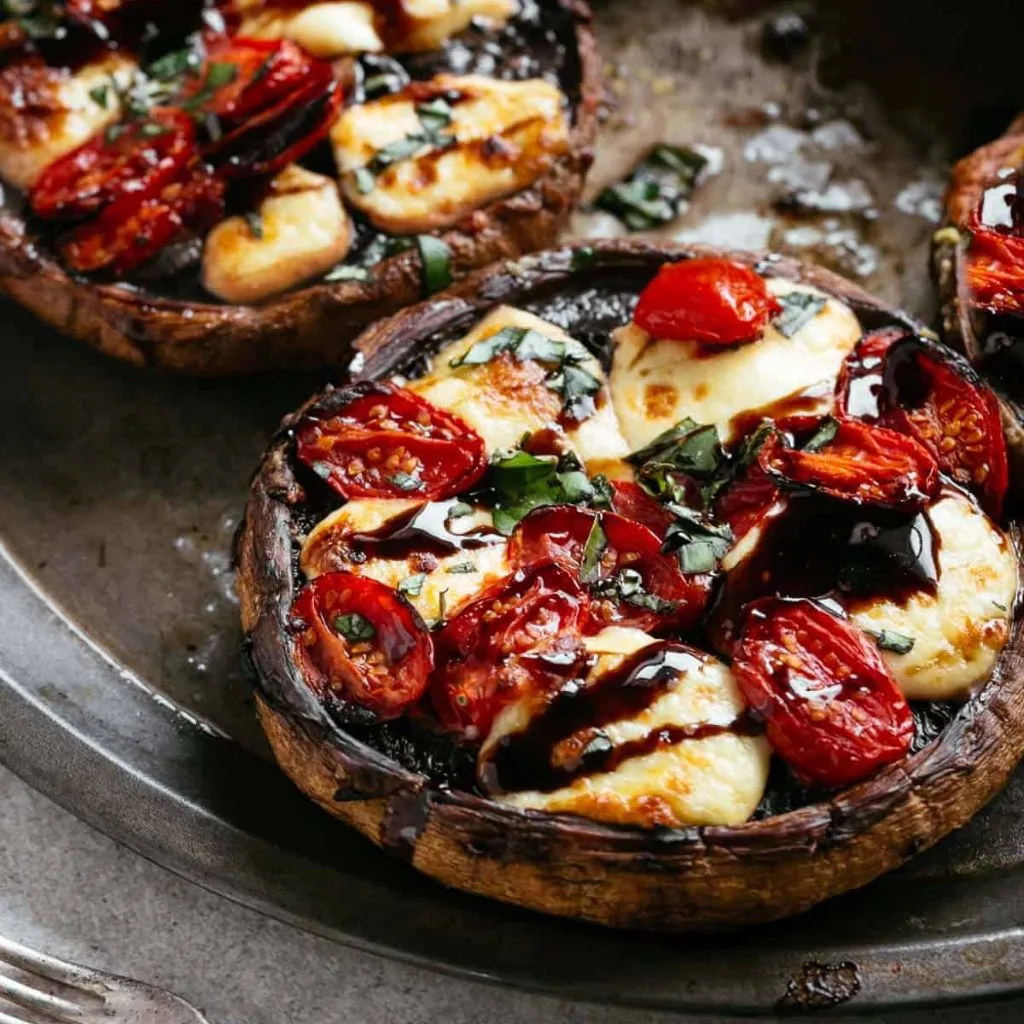 Caprese Stuffed Portobello Mushrooms