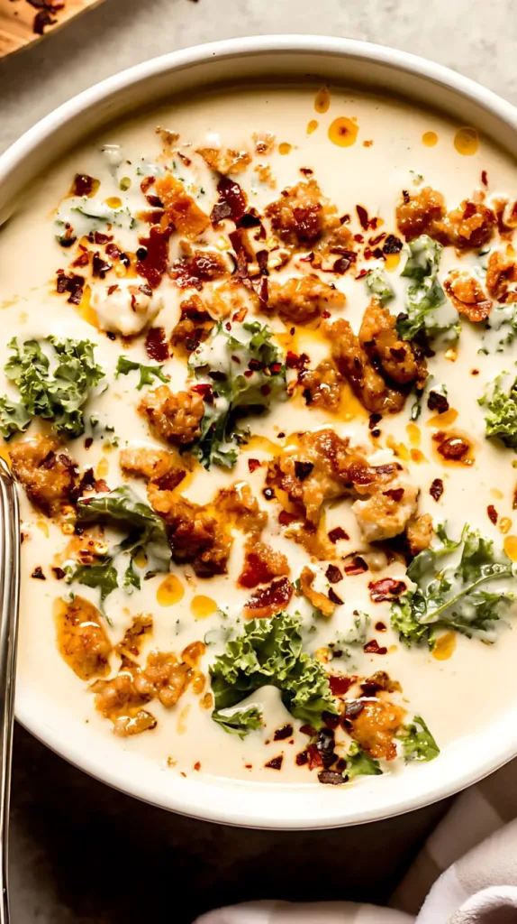 Cauliflower Sausage Kale Soup Recipe