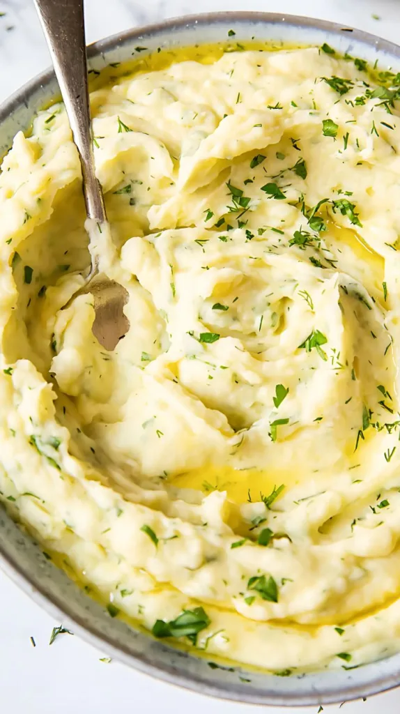 Herb and Garlic Mashed Potatoes Recipe