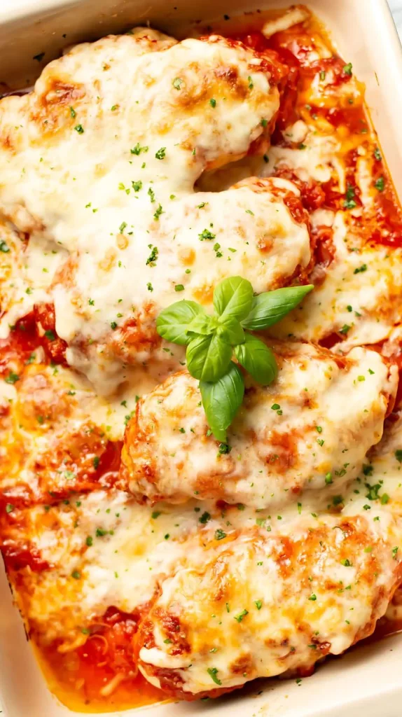 Cheesy Mozzarella Chicken Bake