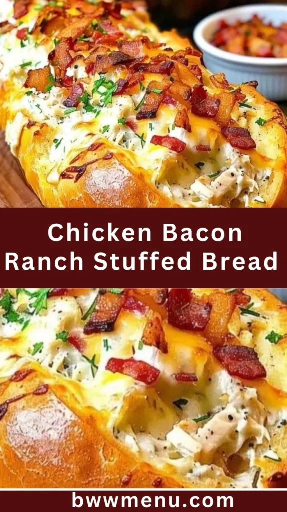 Chicken Bacon Ranch Stuffed Bread Recipe