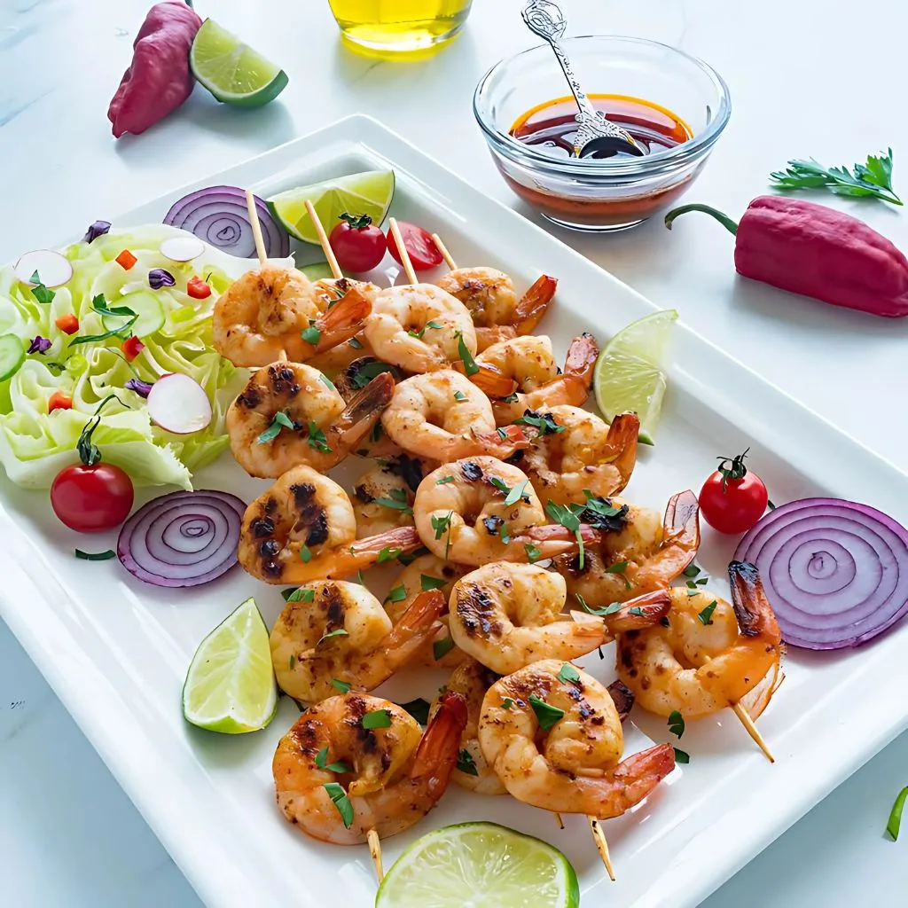 Chipotle Lime Grilled Shrimp Skewers