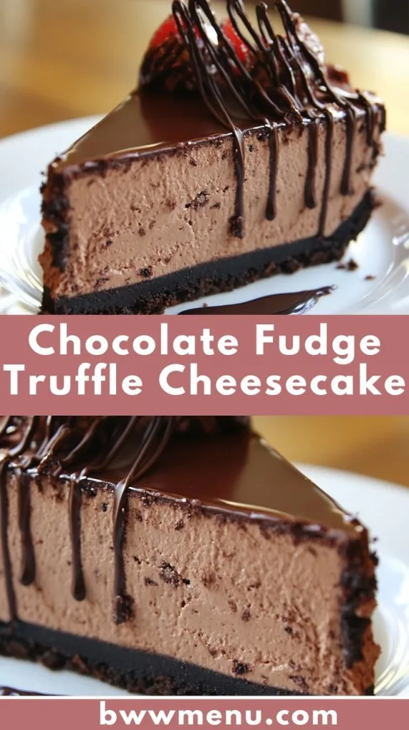 Chocolate Fudge Truffle Cheesecake Recipe