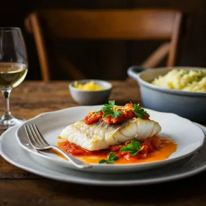 Cod In A Tomato Lemon Butter Sauce Recipe