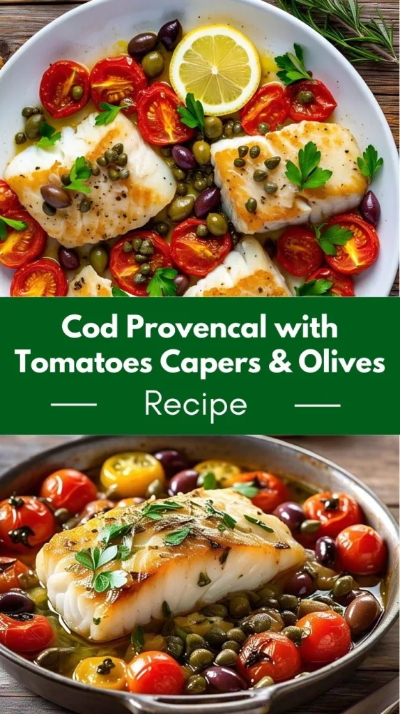 Cod Provencal With Tomatoes Capers And Olives
