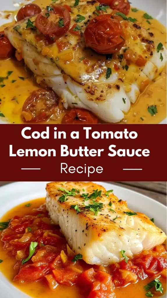 Cod in a Tomato Lemon Butter Sauce Recipe